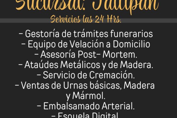 Funeraria Santa Cruz en Jáltipan fortalece sus servicios para acompañar con dignidad a las familias en duelo